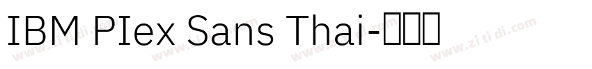 IBM PIex Sans Thai字体转换